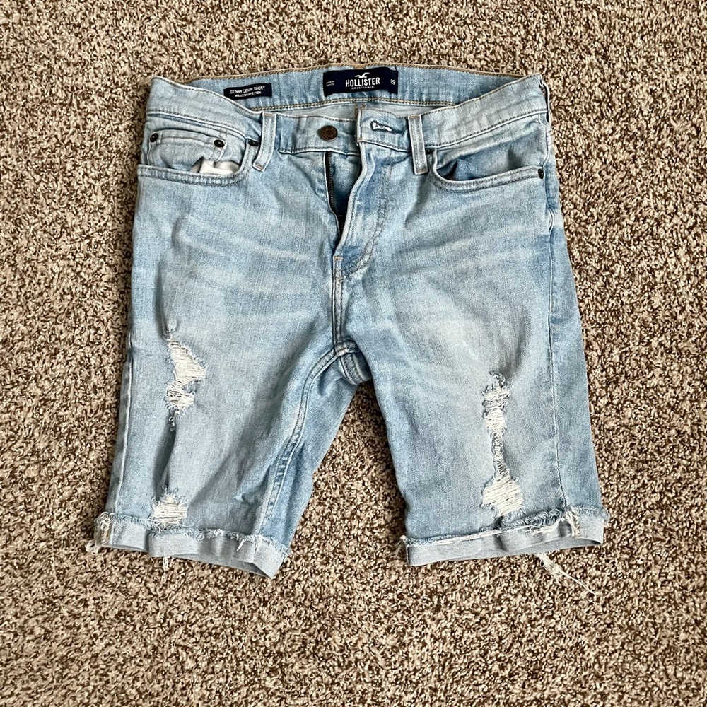 Men’s Hollister skinny denim shorts